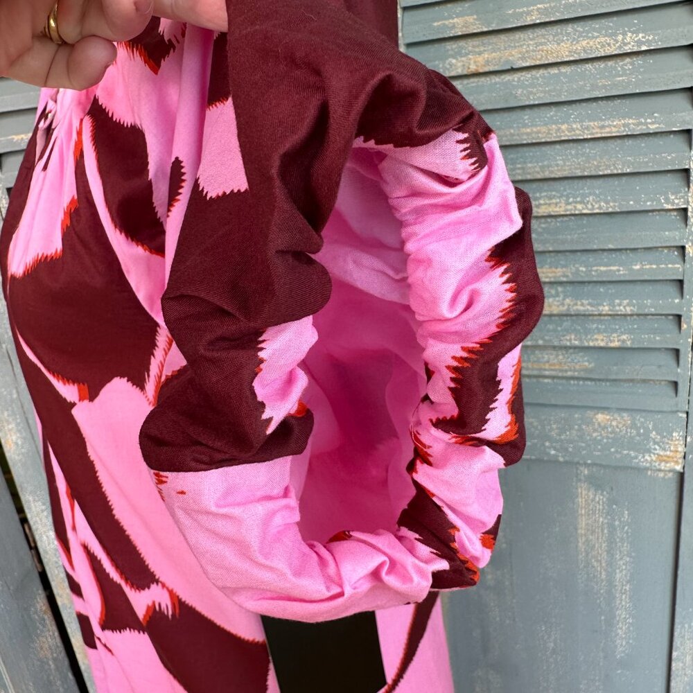 Tuckernuck Lyles Maxi Dress Pink Palm Sz XS NWOT - Picture 8 of 16
